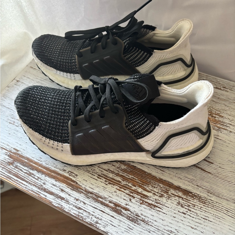 Adidas Women’s Ultra Boost Black and White Sneakers